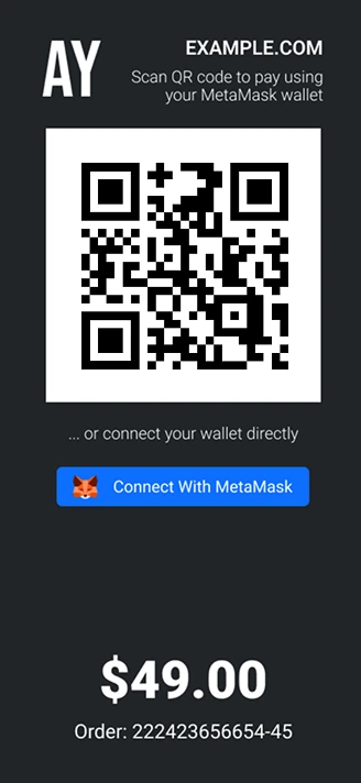 Crypto payment gateway illustration